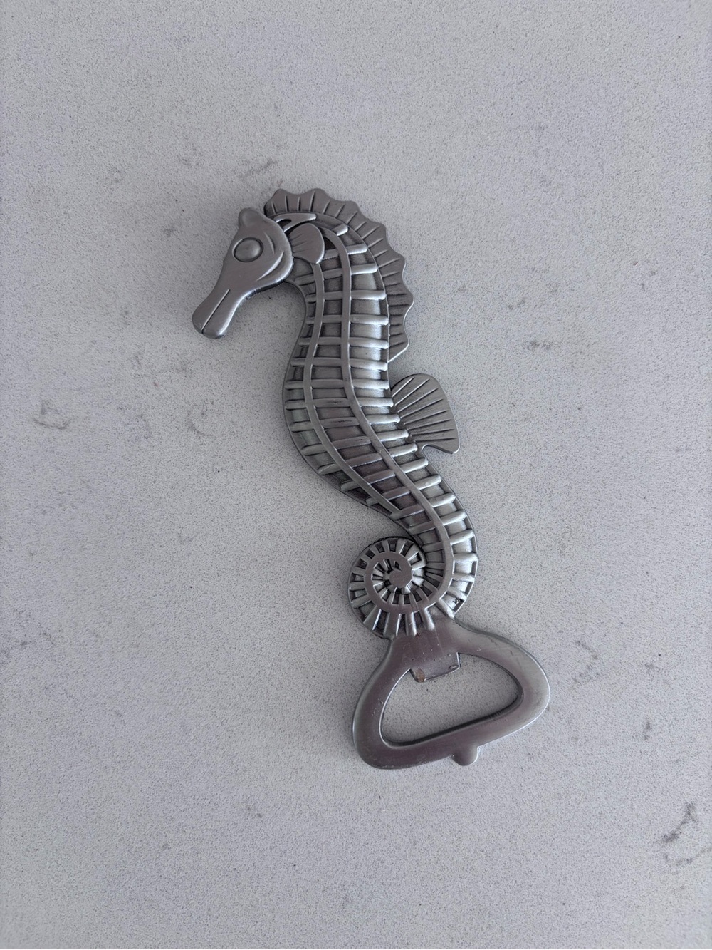 Seahorse Bottle Opener - Metal Silver Finish